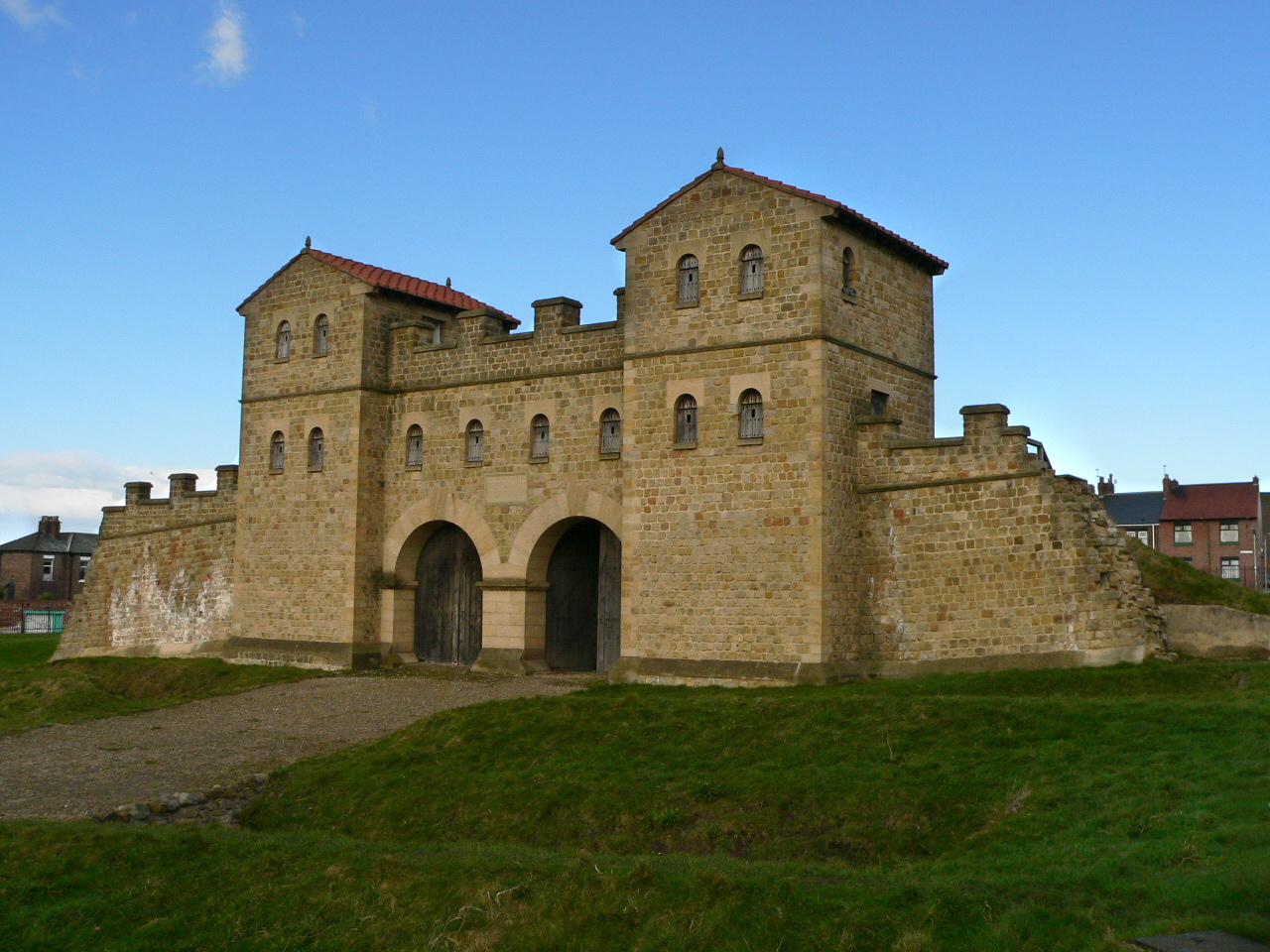 Arbeia Roman Fort In South Shields Reconstructed West Gate