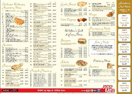 Dhillon's Grill and Fry 325 327 Laygate South Shields NE33 4JB Menu 2 Dhillon's Grill and Fry 325 327 Laygate South Shields NE33 4JB Menu 2