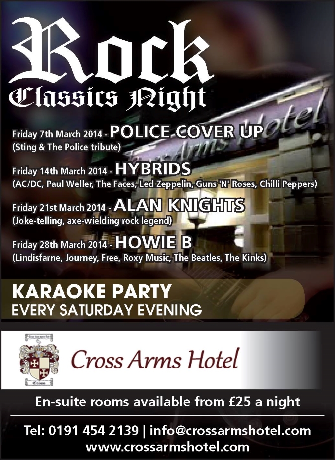 Live Music at the Cross Arms Hotel