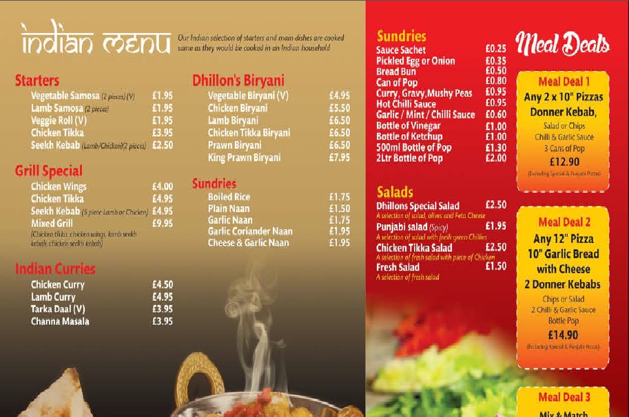 Dhillon's Grill and Fry 325 327 Laygate South Shields NE33 4JB Menu 2 Dhillon's Grill and Fry 325 327 Laygate South Shields NE33 4JB Menu 2