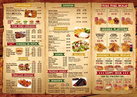 Chaska Grill Da 30-32 Frederick Street South Shields NE33 5EA Menu 2 Chaska Grill Da 30-32 Frederick Street South Shields NE33 5EA Menu 2