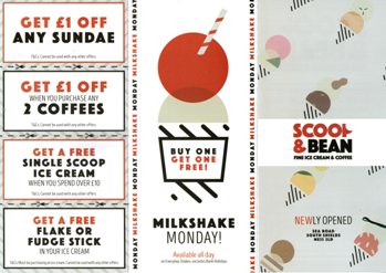 Scoop & Bean Sea Road South Shields Menu 1