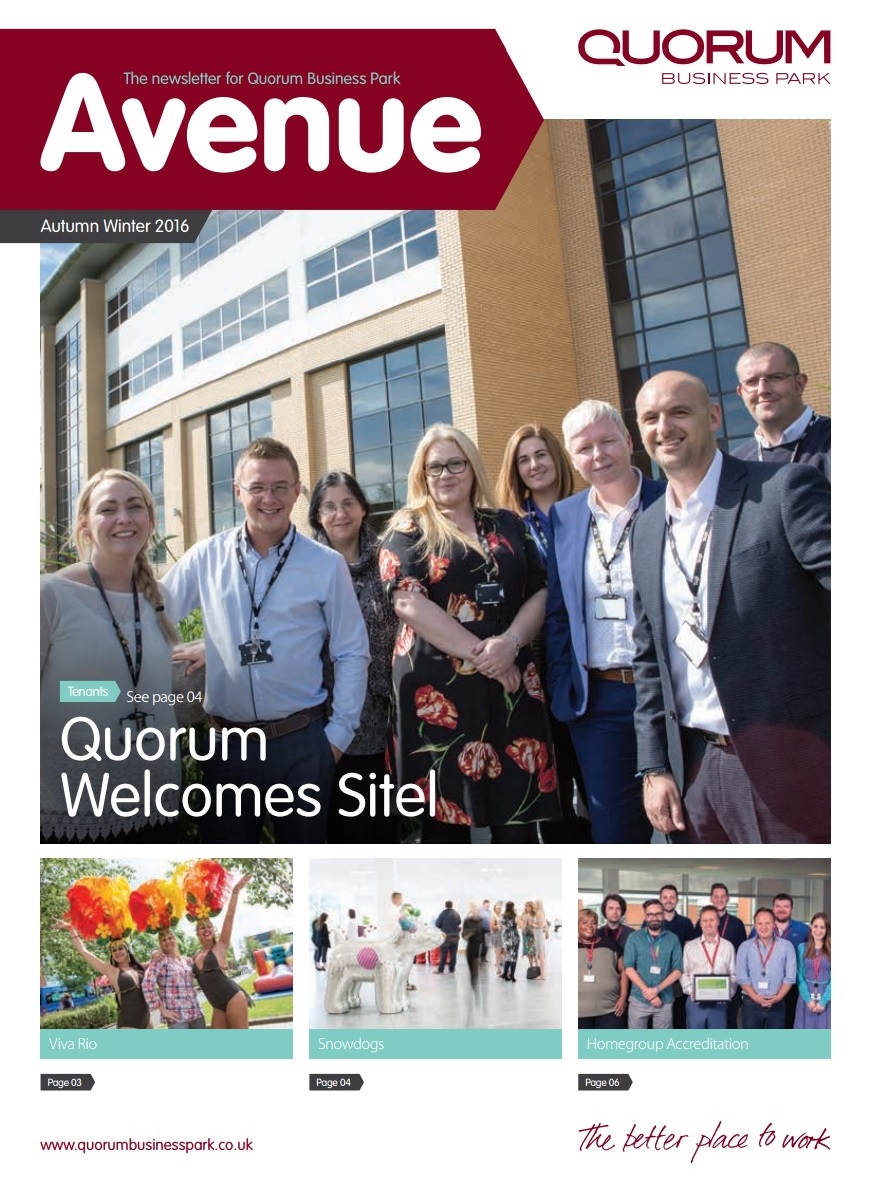Quorum Business Park Autumn 2016 Quorum Business Park Autumn 2016