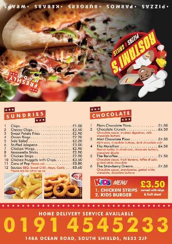 Rostami's Takeaway 148A Ocean Road South Shields NE33 2JF Menu 2 Rostami's Takeaway 148A Ocean Road South Shields NE33 2JF Menu 2