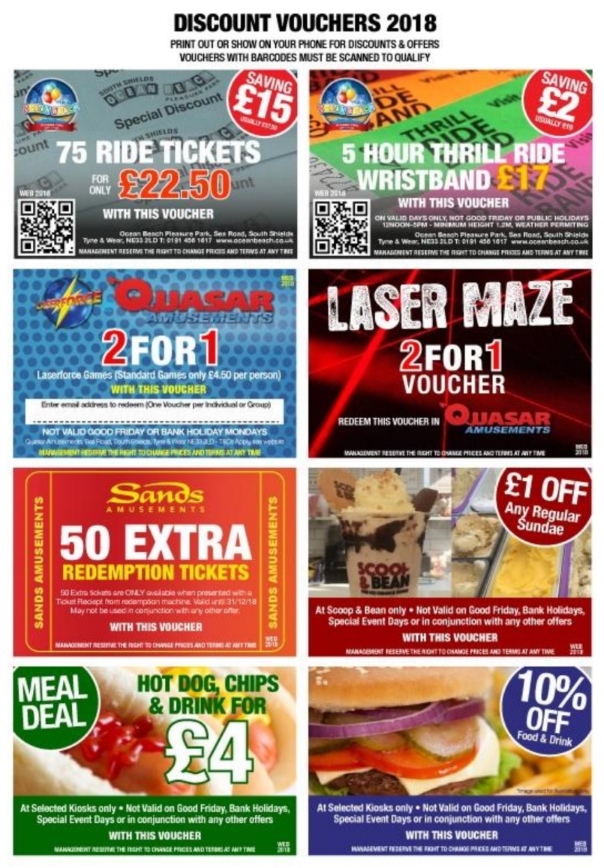 Ocean Beach Discount Vouchers 2018 Ocean Beach Discount Vouchers 2018