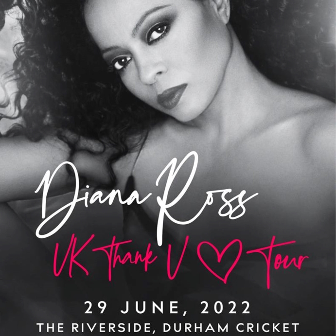 Diana Ross at Durham Cricket Ground aka Riverside Ground Chester-le-Street County Durham DH3 3QR