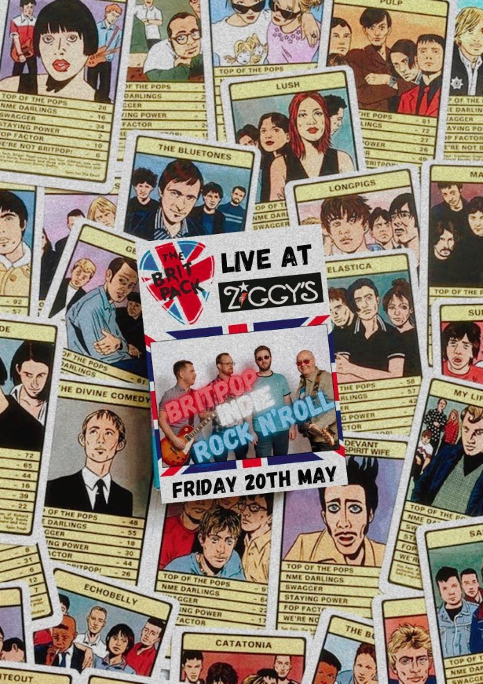 The Brit Pack at Ziggy's Prince Georg Square South Shields May 2022 The Brit Pack at Ziggy's Prince Georg Square South Shields May 2022