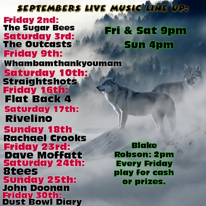 Live Music at Clover & Wolf Live Music at Clover & Wolf