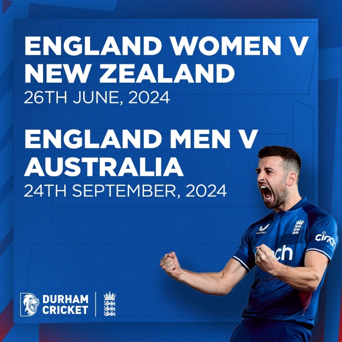 England ODI Cricket At Riverside Ground Chester-le-Street County Durham DH3 3QR