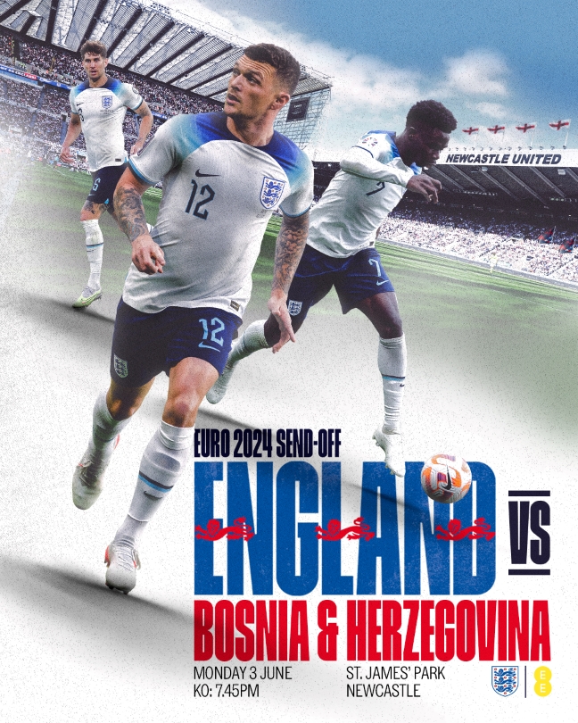 England vs Bosnia & Herzegovina 3rd June 2024