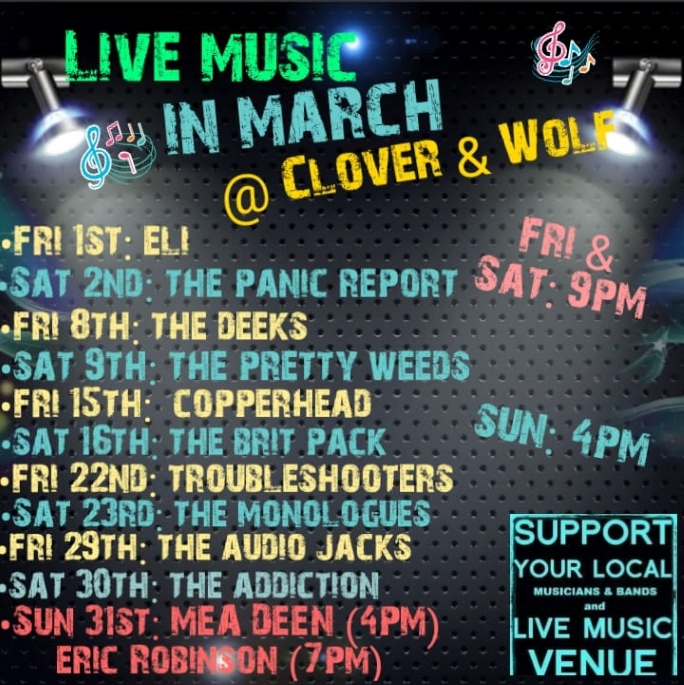 Live Music at Clover & Wolf