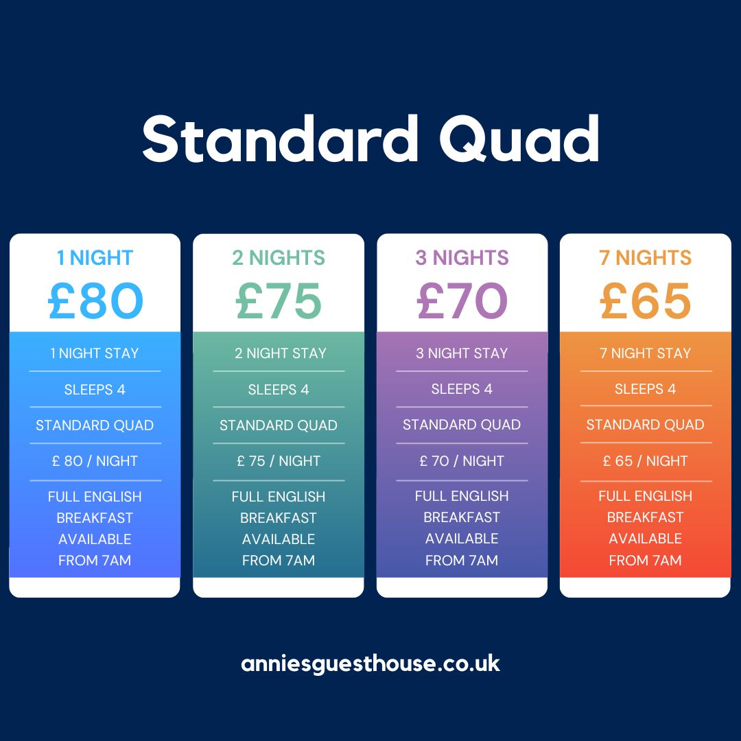 Standard Quad Room Price